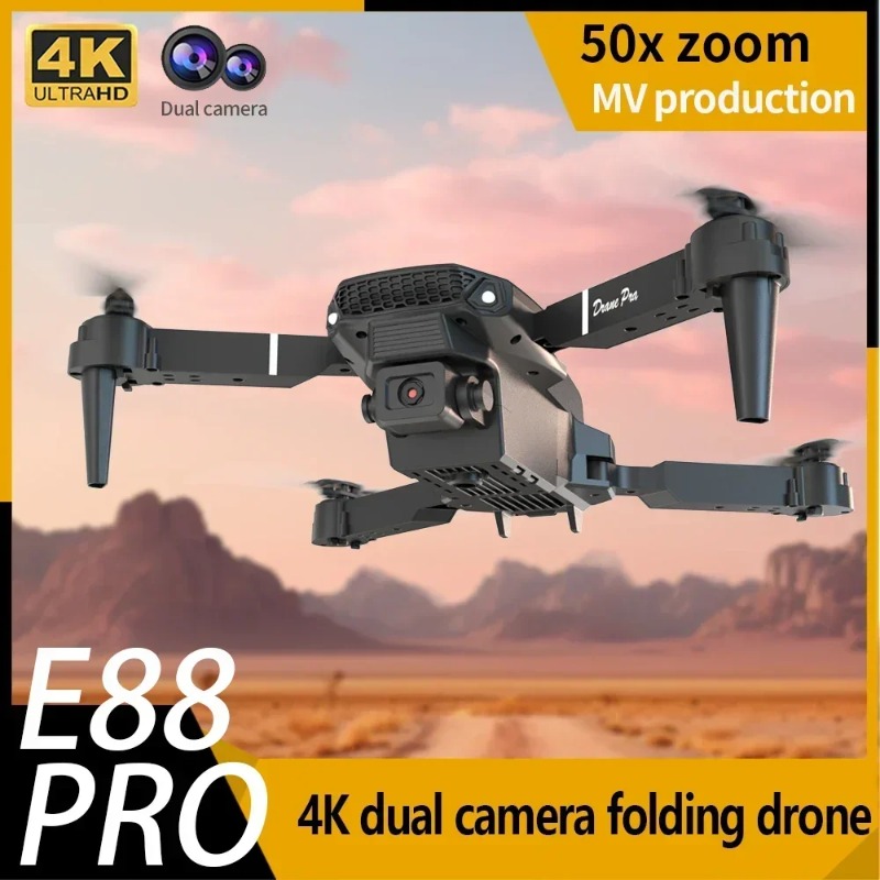 Drone Kit Tricopter - E88 Mini Dron z Kamerą 4K