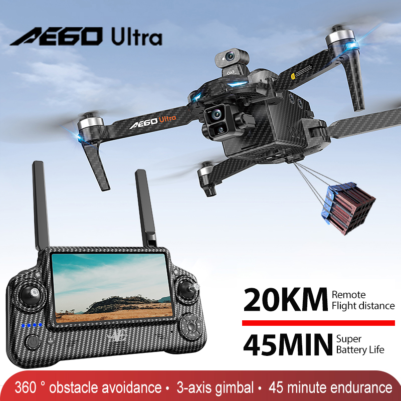 Drone Kit Professional - Profesjonalny dron AE60 GPS z kamerą